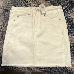 American Eagle Outfitters White Jean Skirt